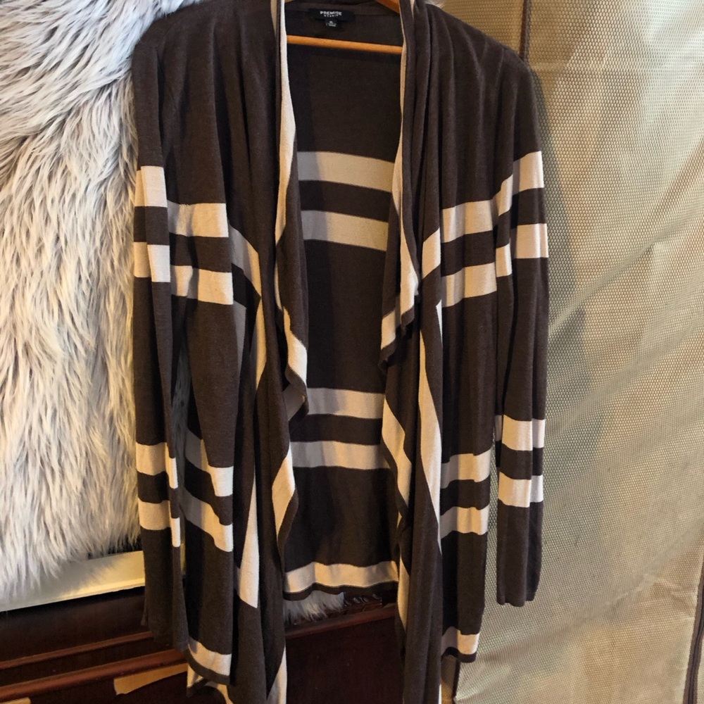 Brown Striped Sweater